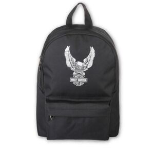 Harley-Davidson Black Backpack with White Logo